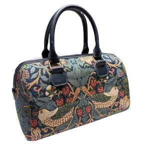 Signare William Morris Strawberry Thief Blue Tapestry Handbag NWT